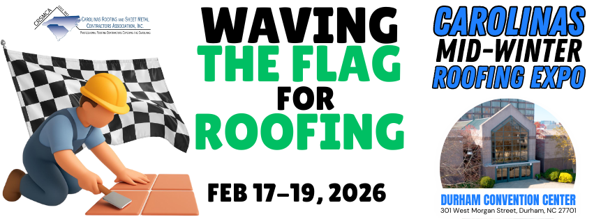 CRSMCA - Banner Ad - 2026 Carolinas Mid-Winter Roofing Expo