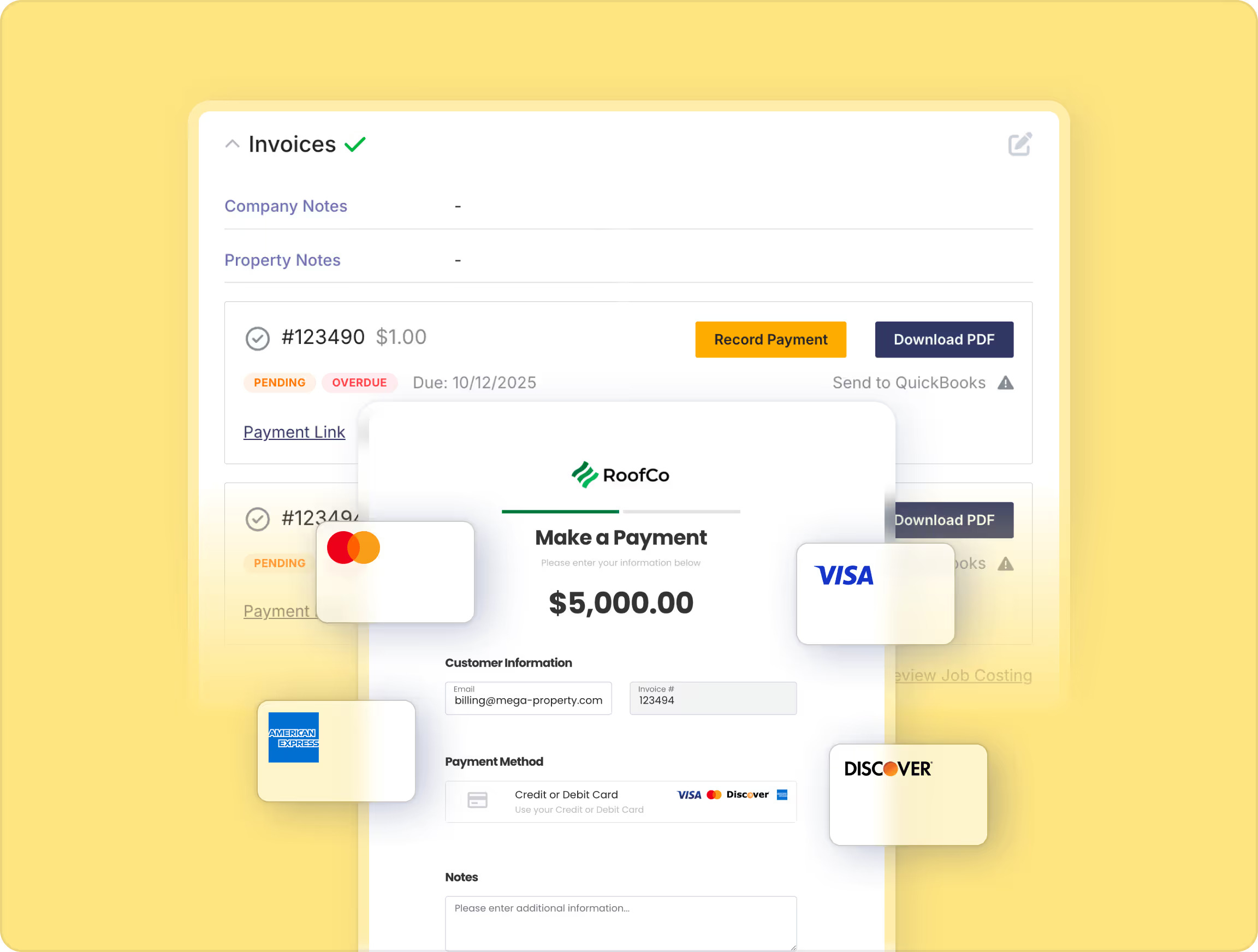 Terial - Invoicing & Payments