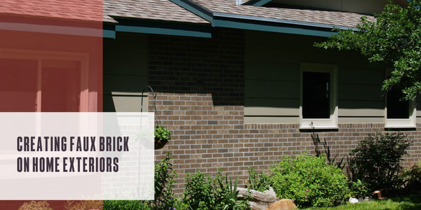 Creating faux brick on home exteriors