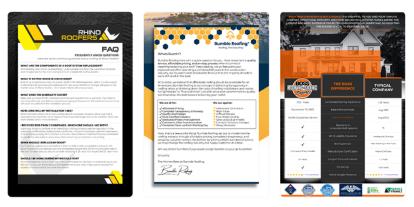 Roofing Business Partner Stop starting from scratch — The proposal vault is open