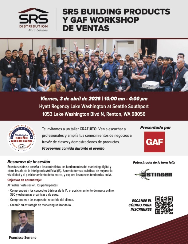 workshop de ventas con SRS y GAF