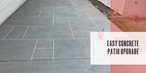 Easy concrete patio upgrade