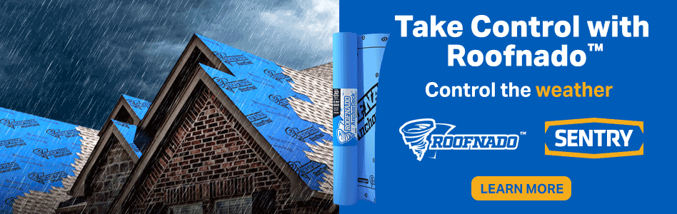 Sentry Building - Billboard Ad - Take Control with Roofnado