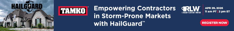 TAMKO - Banner Ad - Empowering Contractors in Storm-prone Markets With HailGuard™ RLW