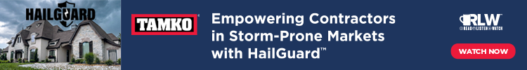 TAMKO - Banner Ad - Empowering Contractors With HailGuard RLW