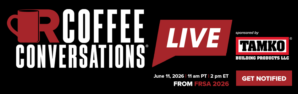 TAMKO - Billboard Ad - FRSA 2026 Coffee Conversation Get Notified TAMKO - Billboard Ad - FRSA 2026 Coffee Conversation Get Notified