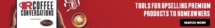 Coffee Conversations - Banner Ad - Tools for Upselling Premium Products to Homeowners (Sponsored by DaVinci)