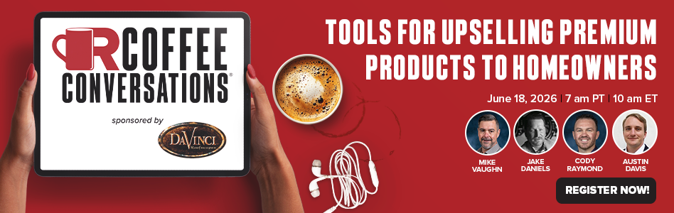 Coffee Conversations - Billboard Ad - Tools for Upselling Premium Products to Homeowners (Sponsored by DaVinci)