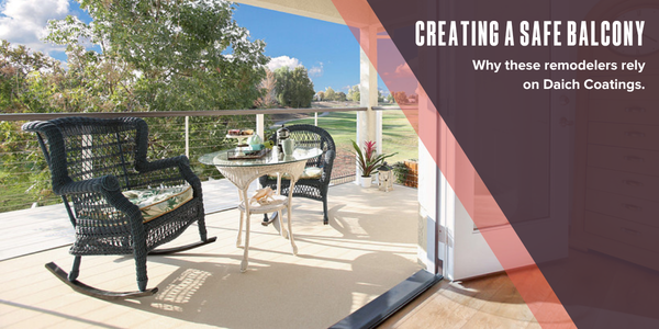 Creating a safe balcony