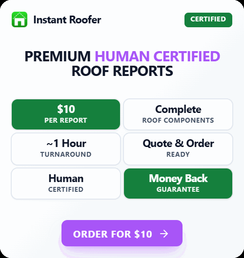 Instant Roofer - Human Certified Instant Measure Reports