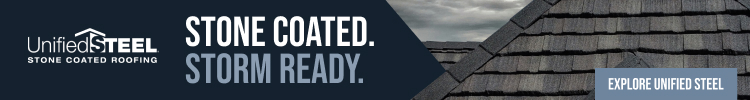 Westlake - Banner Ad - Stone Coated. Storm Ready (Unified Steel)