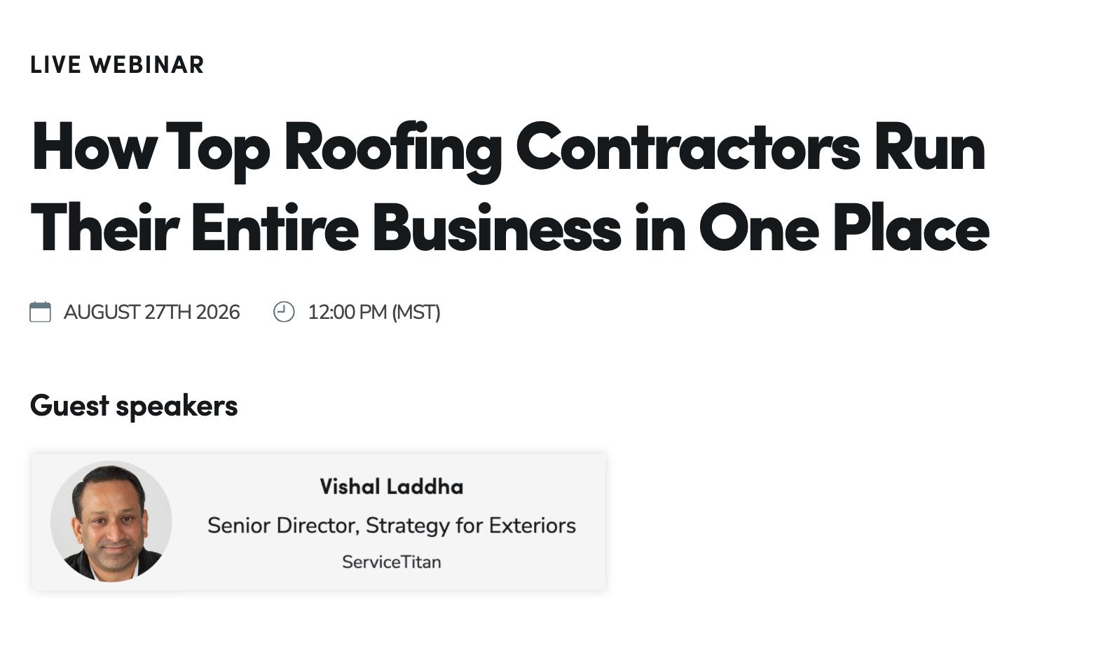 ServiceTitan- How top roofing contractors run their entire business in one place