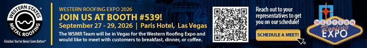 Western States Metal Roofing - Banner  Ad - WRE 2026