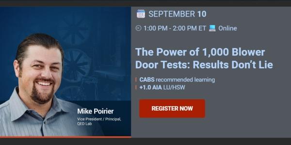 ABAA - blower door test