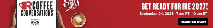 Coffee Conversations - Banner Ad - Get Ready for IRE 2027! (Sponsored by SRS)