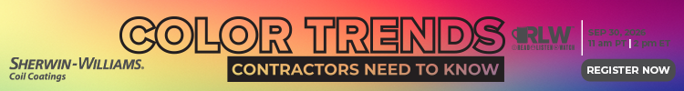 Sherwin Williams CC - Banner Ad -  Color Trends Contractors Need to Know RLW - Register