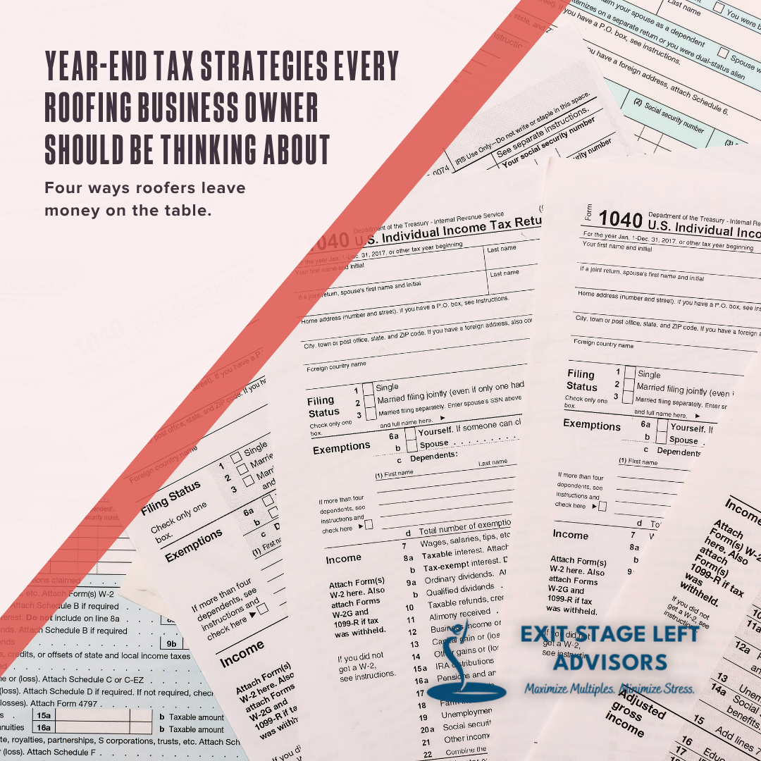 Year-end tax strategies every roofing business owner should be thinking about - made image