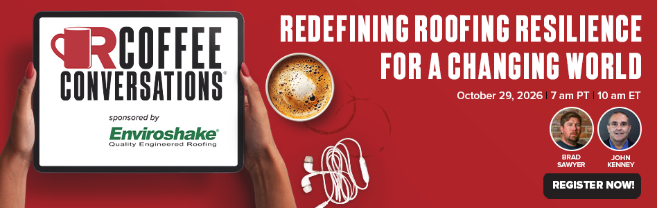 Coffee Conversations - Billboard - Redefining Roofing Resilience for a Changing World