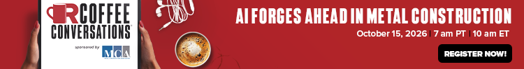 Coffee Conversations - Banner Ad - AI Forges Ahead in Metal Construction Coffee Conversations - Banner Ad - AI Forges Ahead in Metal Construction