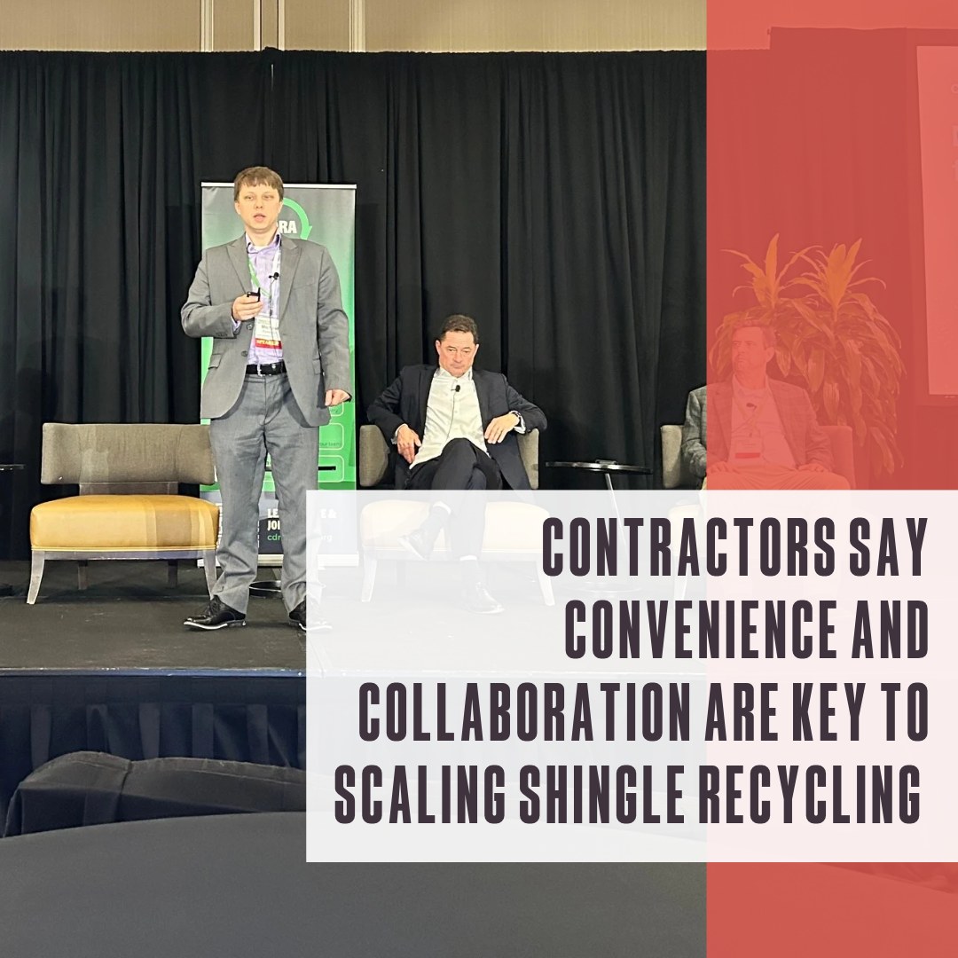 CDRA - Contractors say convenience and collaboration are key to scaling shingle recycling pr photo