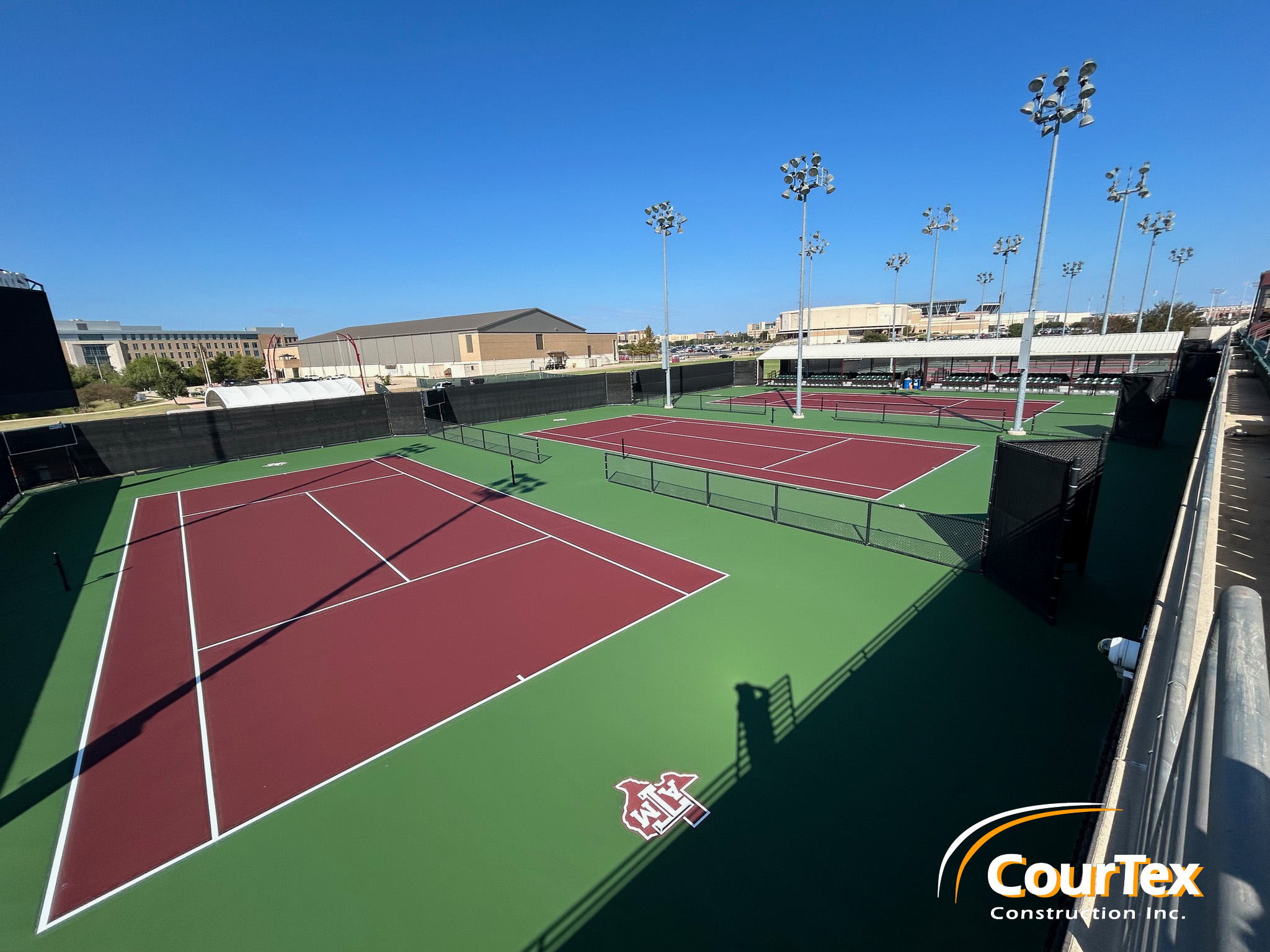 Texas A&M Tennis Court Resurfacing