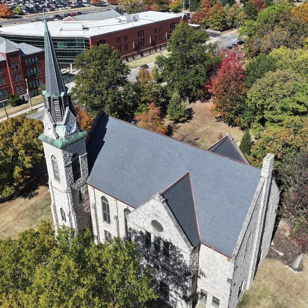 Churches across America topped with DaVinci slate and shake