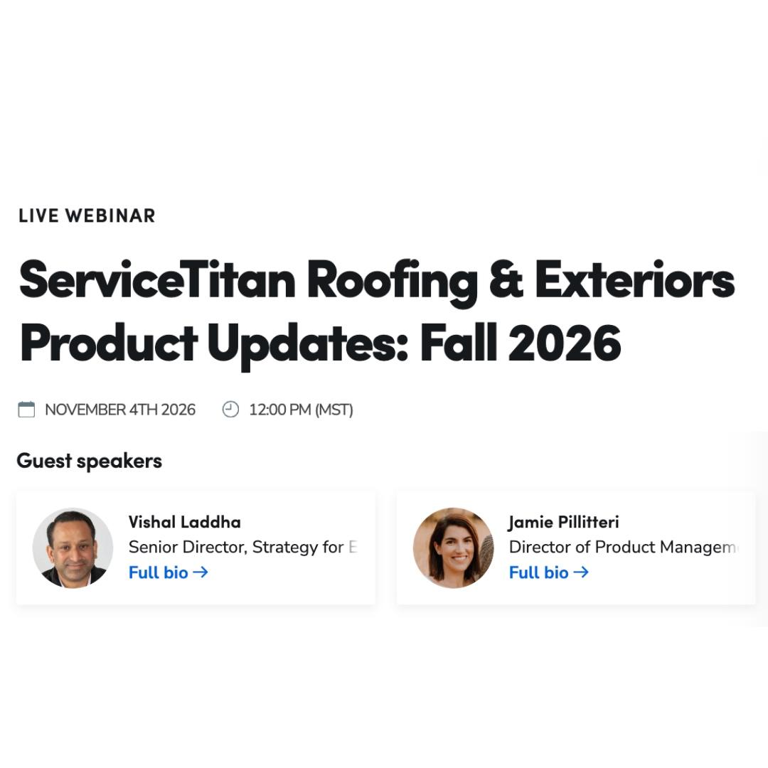 ServiceTitan - 1080x1080 - Live Webinar product updates